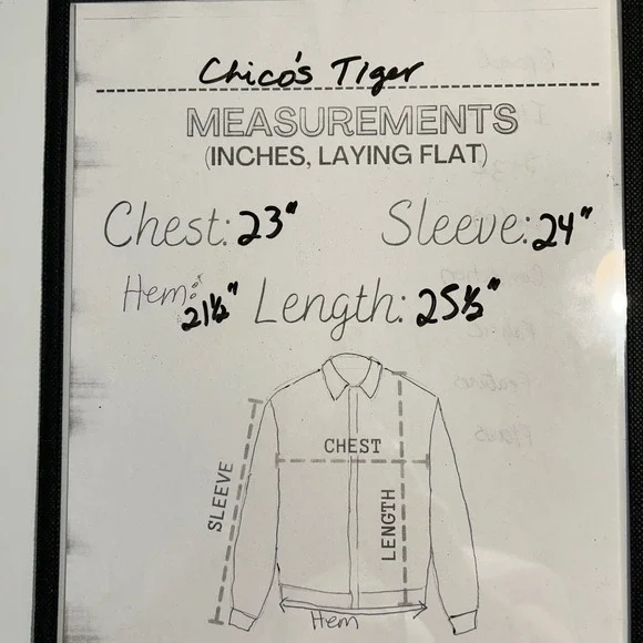 Chico's Tiger Print Blazer Jacket Size 3 Animal Print Cotton Blend Bold - Picture 8 of 10